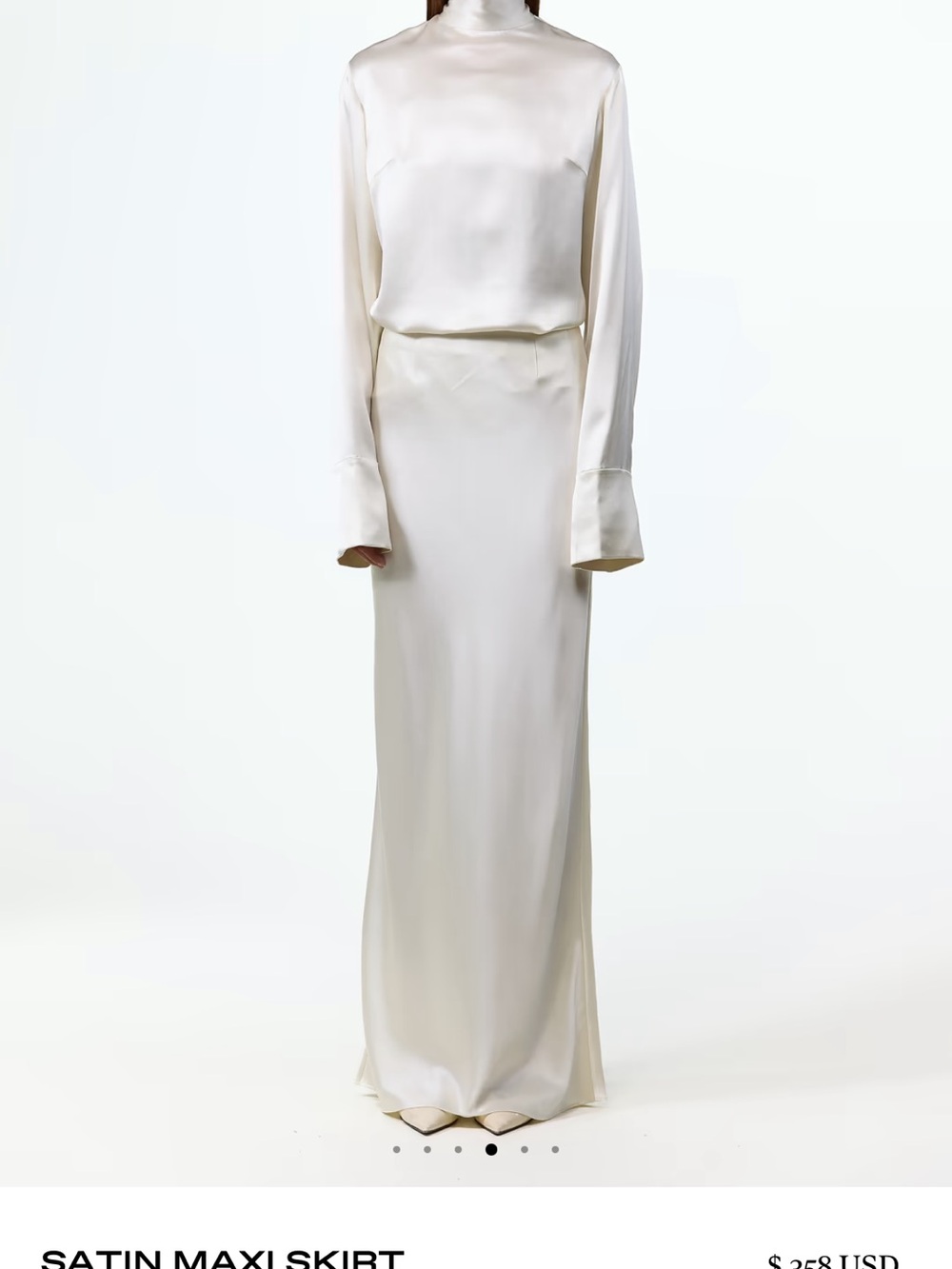NWT | XS | SAME - Satin Maxi Skirt - Picture 6 of 7